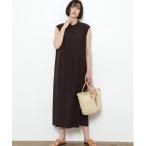 「human woman」 ノースリーブワンピース MEDIUM ブラウン レディース