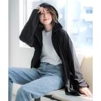 「coca(coca)」 ジップアップパーカー M ブラック レディース