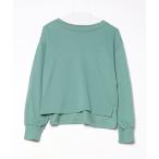 [Samansa Mos2] тренировочный cut and sewn FREE зеленый женский 