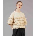 tシャツ 「crinkle crinkle crinkle」frill cutsew/フリルカットソー レディース