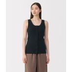 インナーシャツ 肌着 婦人　前開きカップ入りタンクトップ レディース