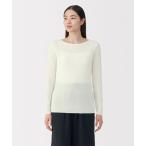 インナーシャツ 肌着 婦人　シアークルーネック長袖Ｔシャツ レディース