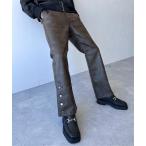 「HARE」 ブーツカットパンツ MEDIUM ブラウン メンズ