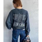 「AMERICANA」 ドルマンスリーブカットソー ONE SIZE スミクロ レディース