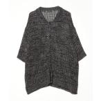 [SERACE] вязаный кардиган L черный мужской 