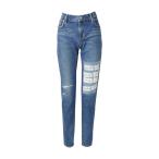 「HYSTERIC GLAMOUR」 加工スキニーデニムパンツ 25inch ブルー レディース