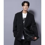 ジャケット テーラードジャケット Reflax(R) ダブルクロスウェザーダブルブレストジャケット(セットアップ可) メンズ