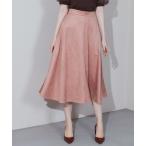 スカート ノーブルスウェード_フレアースカート
