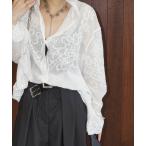 ブラウス シャツ フラワーエンブロイダリー フーディーブラウス chw25a035 レディース メンズ