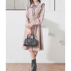 ショッピング布 ワンピース リボン付フリルワンピース