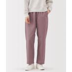 ショッピング無印 パンツ 婦人　洗いざらし　コットンイージーテーパードパンツ レディース