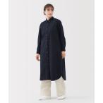 ショッピングシャツワンピース ワンピース 婦人　洗いざらし　ブロード長袖シャツワンピース