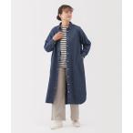 ワンピース 婦人　洗いざらし　デニム長袖シャツワンピース