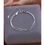  браслет 3 полосный простой цепь браслет женский мужской 