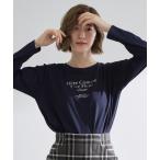 ショッピングuvカット tシャツ 「UVカット」ロゴアソートベーシックロンT レディース
