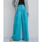 「ADAM ET ROPE'」 チノパンツ 36 ターコイズブルー レディース