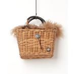 「Athena New York」 かごバッグ フリ- ベージュ レディース