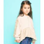 カーディガン 「ジュニア対応」トップスとしても使える袖フリルブルゾン キッズ 子供服 女の子