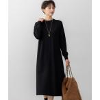 ワンピース 「洗える/吊り干しOK」ヴィスコースストレッチ  バックデザイン ニットワンピース