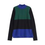 ショッピングブロック ニット セーター COLOR BLOCK TURTLE KT TOP / カラーブロックタートルニットトップ レディース
