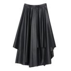 パンツ FAKE LEATHER ASYMME LAYERED PT / フェイクレザーアシメレイヤードパンツ レディース