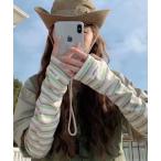  гетры для рук [urge select] окантовка красочный дизайн гетры для рук [UV меры / охлаждение меры ] женский 