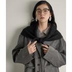 ストール マフラー ヘリンボーンジャガードトライアングルスカーフ レディース