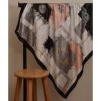  шарф бандана [resonance] классический цветок дизайн nyu Anne скалярный шелк Touch большой размер шарф [ мульти- way ] женский 