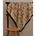 スカーフ バンダナ 「resonance」モダンフラワーデザイン ニュアンスカラー シルクタッチ スカーフ「マルチウェイ」 レディース