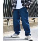 ショッピングTOKYO ジーンズ 「HANES/ヘインズ」ワイドフィットストレート デニムパンツ メンズ レディース