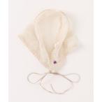 カチューシャ 「ばら色の帽子」レース三角巾カチューシャ