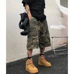 パンツ 迷彩カーゴ風ハーフパンツ(NEZ) メンズ レディース