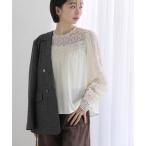 ブラウス シャツ 「洗える」CHOKLATE PARIS /チョコレートパリ レースブラウス レディース