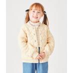 ブルゾン アウター ニットキルト ブルゾン キッズ 子供服 女の子