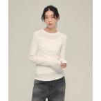 tシャツ 「eL」Sheer Fit Rib Pullover LS/583675 レディース