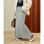 スカート リブマーメイドスカート/ニットスカート