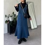  One-piece V шея русалка стрейч Denim Jean ska 