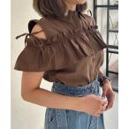 ブラウス シャツ 2025秋冬新作 肩開きオフショルブラウス レディース