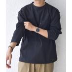 tシャツ SHIPS any_ SORONA(R) ストレッチ ジャージー スピンドル ポケット Tシャツ (ロンT) メンズ