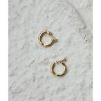 イヤリング 18KGP ロールイヤリング レディース メンズ