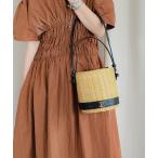 ショッピングかごバッグ 「U」 かごバッグ FREE ブラック レディース