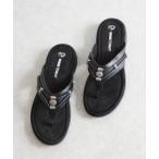 ショッピングミネトンカ 「Minnetonka」 フラットサンダル 6 ブラック レディース