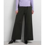 ショッピングワイドパンツ パンツ ウールツイルゴムワイドパンツ レディース