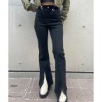 「ROGER AND RAW」 ブーツカットデニムパンツ SMALL ブラック レディース