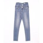 「GYDA」 加工スキニーデニムパンツ MEDIUM ブルー レディース