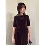 tシャツ 「セットアップ対応」ベロアSET UP2wayボートネックプルオーバー レディース