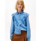 ブラウス シャツ GIRLS ラッフルロングスリーブブラウス レディース