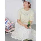 tシャツ ロゴ刺繍Tシャツ レディース