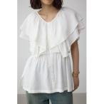 ブラウス シャツ ラッフルペプラム�