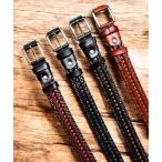 ベルト レザー 編み込み ベルト メンズ レディース